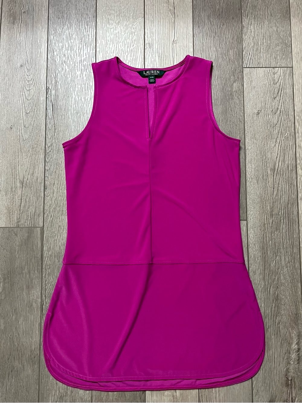 Lauren Ralph Lauren Magenta Sleeveless Tunic Top Size Small/XS